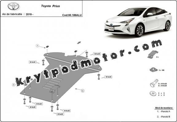 Hliníkový kryt / zámek katalyzátoru pro Toyota Prius