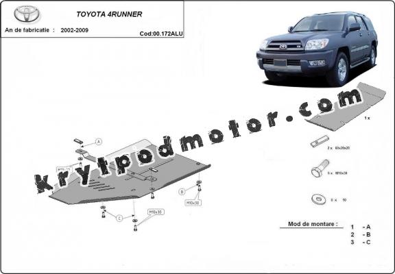 Hliník kryt pod převodovka Toyota 4Runner Hliník kryt pod převodovka Toyota 4Runner