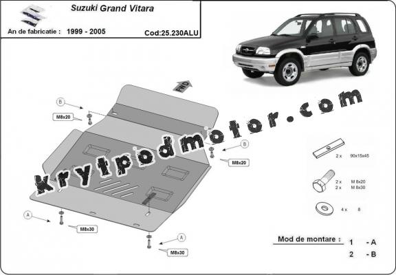 Kryt pod motor hliník Suzuki Grand Vitara Kryt pod motor hliník Suzuki Grand Vitara