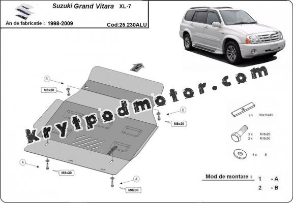 Kryt pod motor hliník Suzuki Grand Vitara XL7 Kryt pod motor hliník Suzuki Grand Vitara XL7