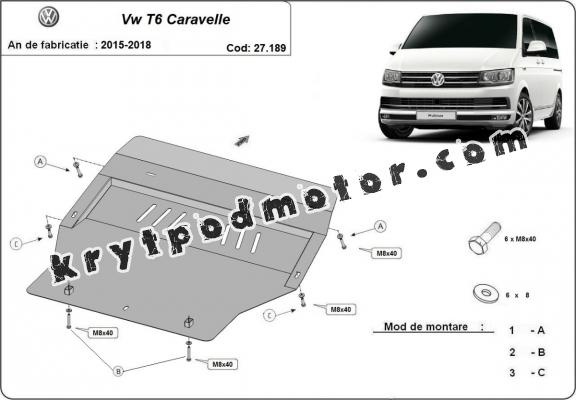 Kryt pod motor Volkswagen Transporter T6 Caravelle