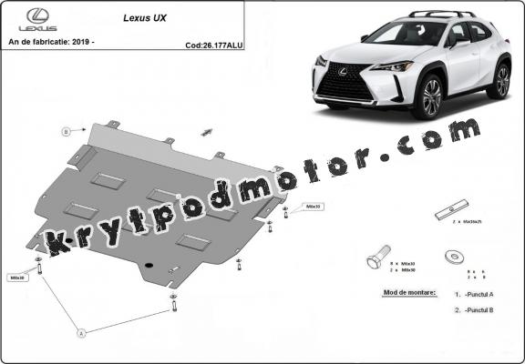 Kryt pod motor hliník Lexus UX