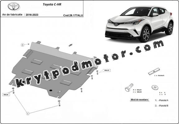 Kryt pod motor hliník Toyota C-HR