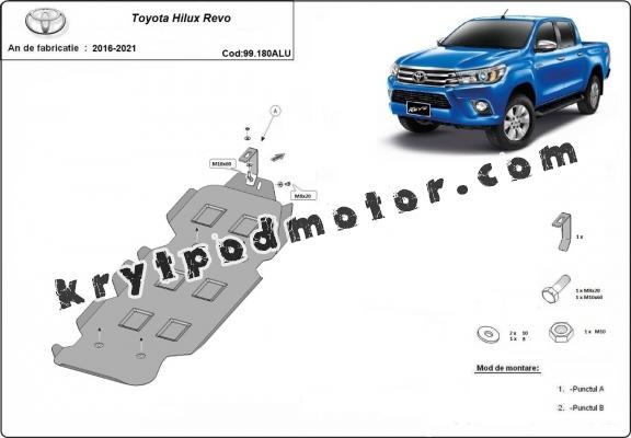 Hliníkový kryt pod nádrž Toyota Hilux Revo