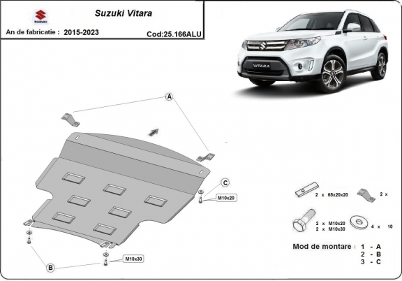 Kryt pod motor hliník Suzuki Vitara