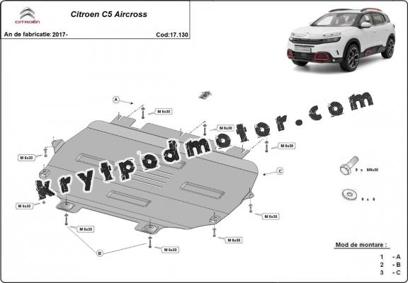 Kryt pod motor Citroen C5 Aircross