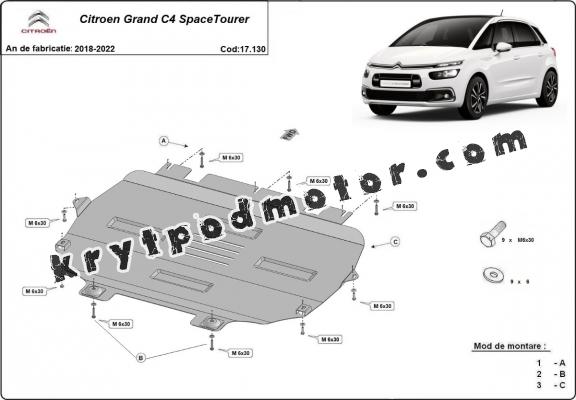 Kryt pod motor Citroen Grand C4 SpaceTourer