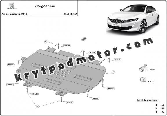 Kryt pod motor Peugeot 508