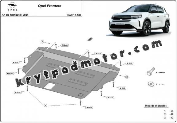 Kryt pod motor Opel Frontera