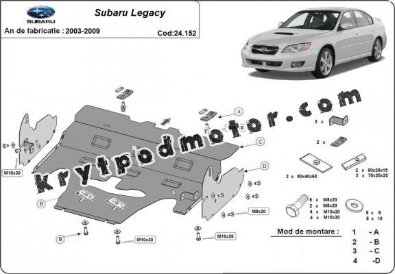 Kryt pod motor Subaru Legacy IV