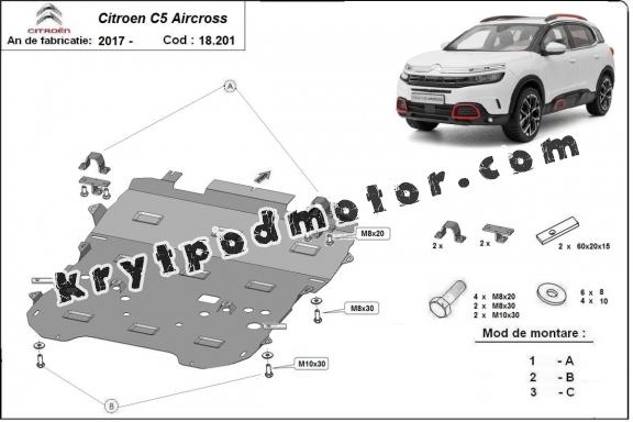 Kryt pod motor Citroen C5 Aircross