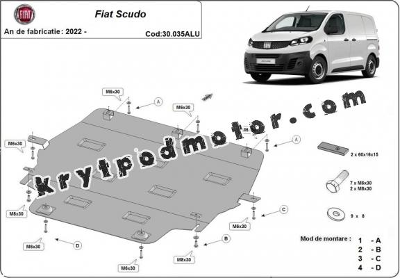 Hliníkový kryt pod motor Fiat Scudo