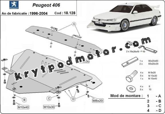 Kryt pod motor Peugeot 406