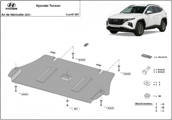 Kryt pod motor Hyundai Tucson