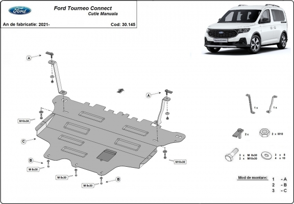 Kryt pod motor Ford Tourneo Connect