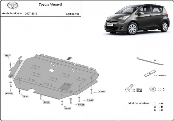 Kryt pod motor Toyota Verso