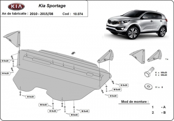 Kryt pod motor Kia Sportage