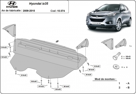 Kryt pod motor Hyundai IX35