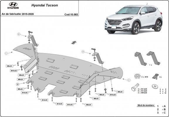 Kryt pod motor Hyundai Tucson