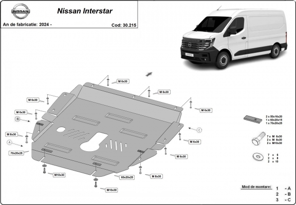 Kryt pod motor Nissan Interstar