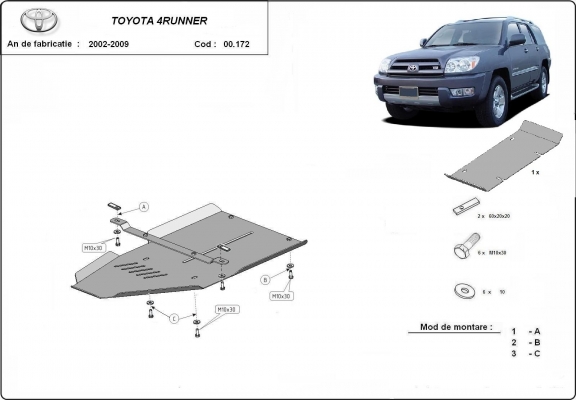 Kryt pod převodovka Toyota 4Runner