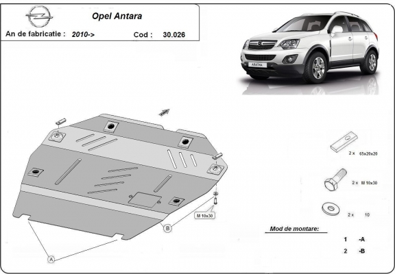 Kryt pod motor Opel Antara