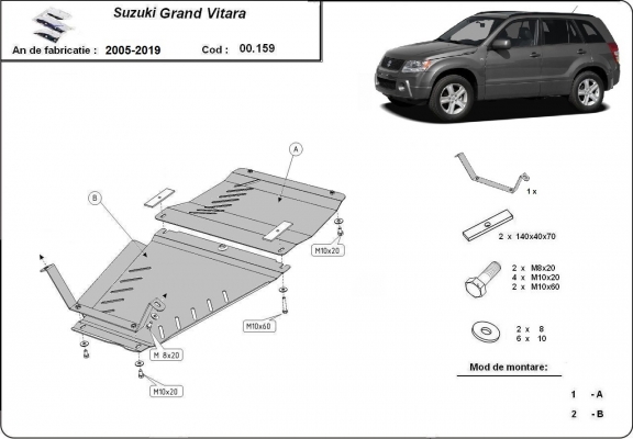 Kryt pod motor Suzuki Grand Vitara - propagační balíček