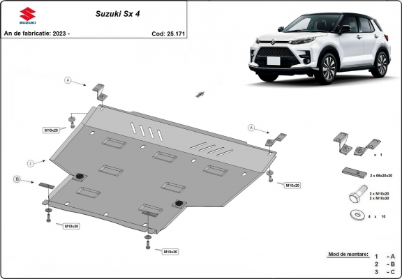 Kryt pod motor Suzuki SX 4 - propagační balíček
