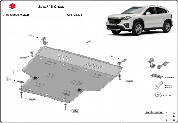 Kryt pod motor Suzuki S-Cross - propagační balíček
