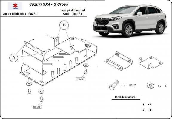 Kryt pod motor Suzuki S-Cross - propagační balíček