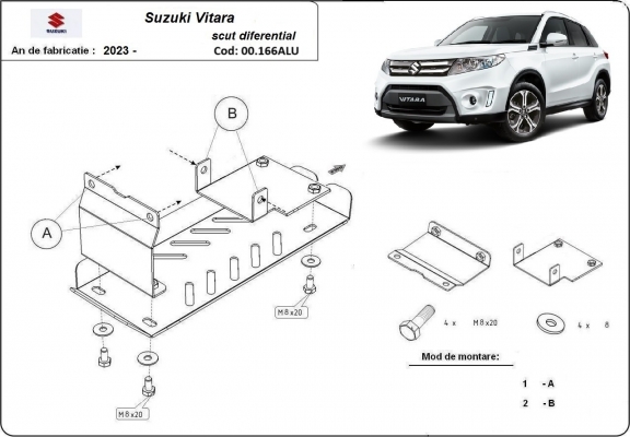 Kryt pod motor Suzuki Vitara - propagační balíček hliník