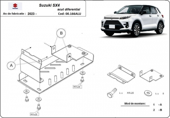 Kryt pod motor Suzuki SX 4 - propagační balíček hliník