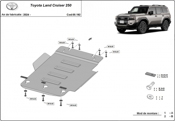 Kryt pod motor Toyota Land Cruiser - propagační balíček