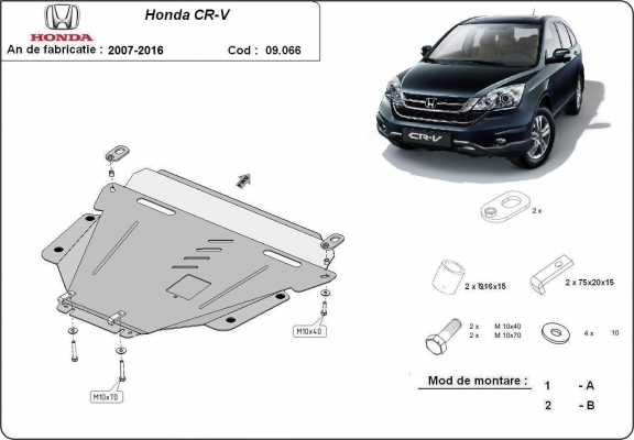Kryt pod motor Honda CR-V Gen 3