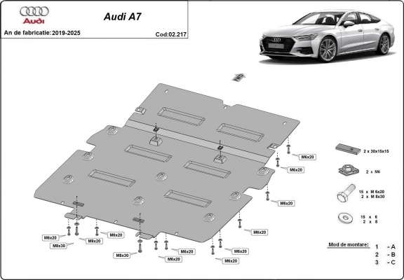 Kryt pod motor Audi A7