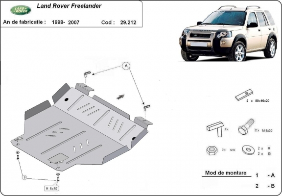Kryt pod motor Land Rover Freelander 1