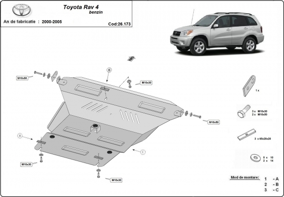 Kryt pod motor Toyota Rav4