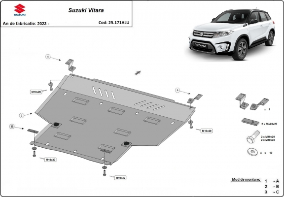 Kryt pod motor hliník Suzuki Vitara