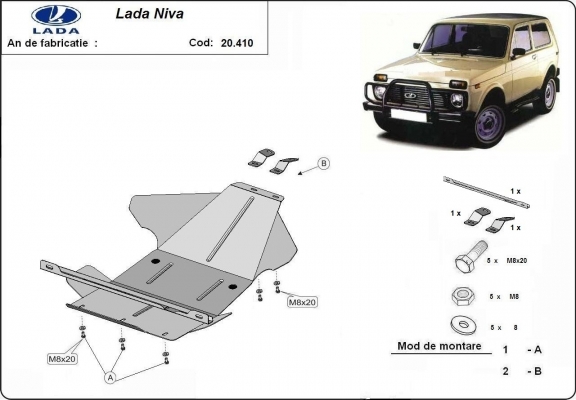 Kryt pod motor Lada Niva