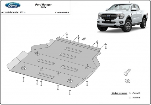 Kryt pod převodovka Ford Ranger
