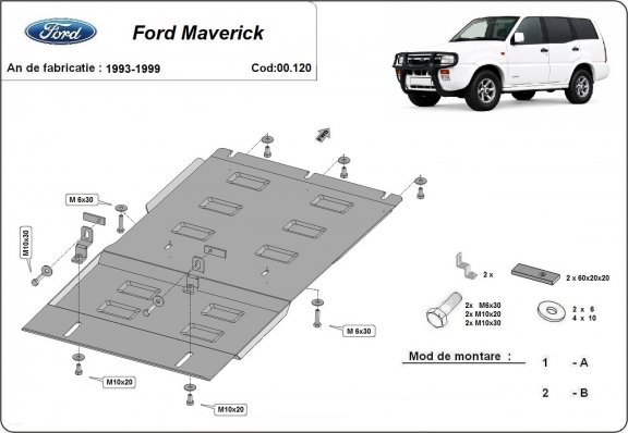 Kryt pod převodovka Ford Maverick 
