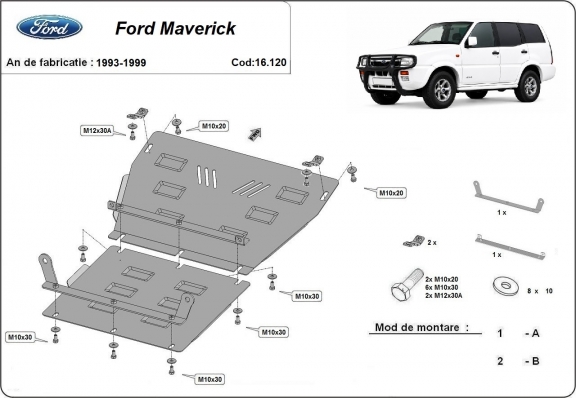 Kryt pod motor Ford Maverick