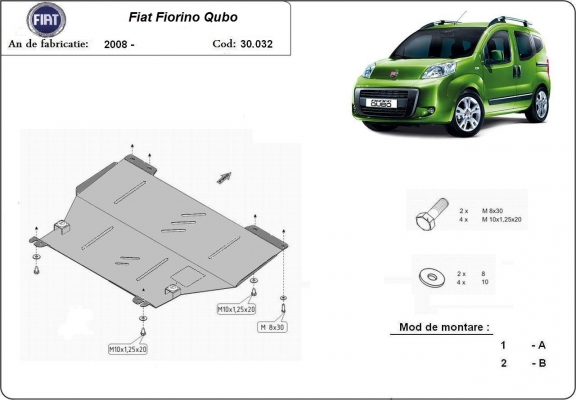 Kryt pod motor Fiat Fiorino