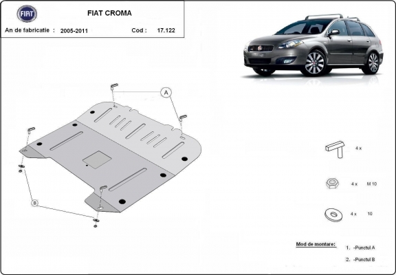 Kryt pod motor   Fiat Croma