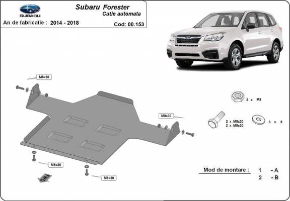 Kryt pod automatická převodovka Subaru Forester 4
