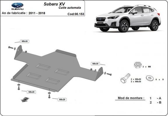 Kryt pod automatická převodovka Subaru XV