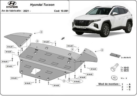 Kryt pod motor Hyundai Tucson