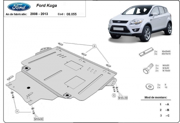 Kryt pod motor Ford Kuga