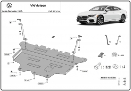 Kryt pod motor VW Arteon 