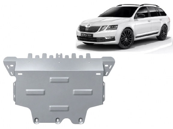 Hliníkový kryt pod motor Skoda Octavia 3
